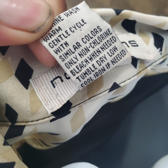 Notations Women's Blouse 3/4 Sleeves Women Size 1X  Button Up Shirt - Picture 5 of 6